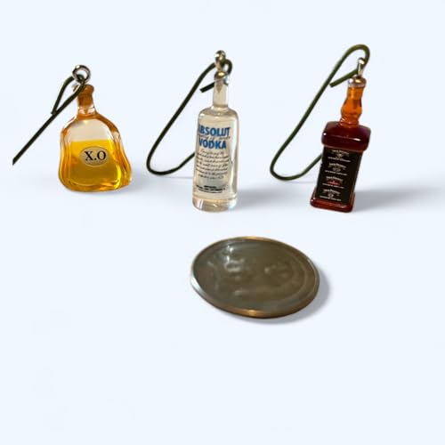 Drink Ornament Mini- 20 set, Wine Miniature Alcohol Ornament, Wine Christmas Decor, Christmas Drink Ornament, Christmas Gift Idea, Wine Gift, Christmas Tree Ornament