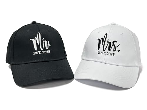 Hepandy Mr Mrs Mom Dad Captain First Mate Mama and Mini Baseball Hats