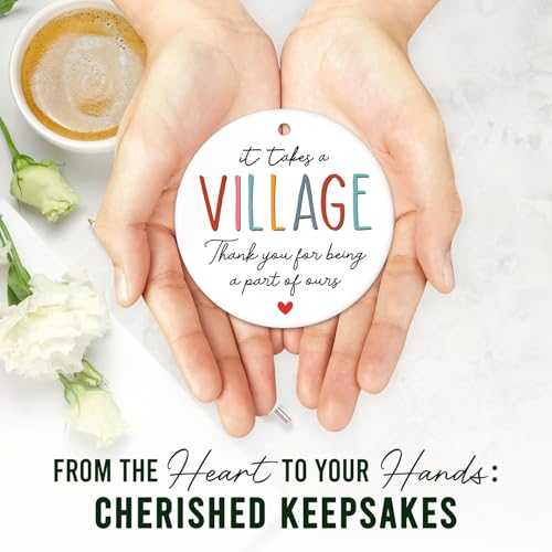 HEXMOZ Thank You Gifts for Women Men - Teacher Appreciation Gifts - Nurses Week Gift - Appreciation Gift for Teacher Nurse Coworker Employee Daycare Provider Nanny Babysitter - Christmas Ornament