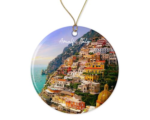 Amalfi - Italy Ornament - Christmas Ornament - Amalfi - Italy Christmas Ornament Travel Ornament - Travel Keepsake - Amalfi - Italy Souvenir Gift Printed on One Side