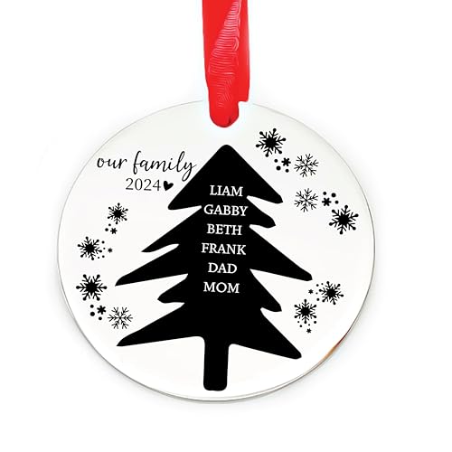 2024 Family Ornament with Pets | Family Ornament with Pets 2024 | Christmas Ornament with Pets | Family Ornament | 2024 Family with Pets FAMILY-ORN