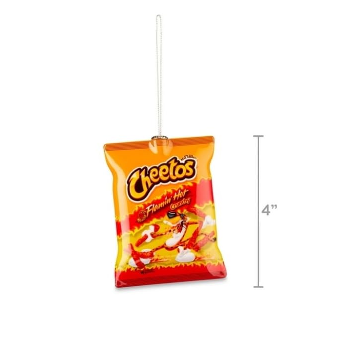 Cheetos Ornament, 4" Flamin Hot Cheetos, Hanging Ornament, Christmas Tree Ornament