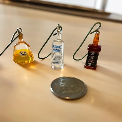 Ornament Mini- 20 set, Miniature Alcohol Bottle Ornament 1 inch tall, Bar Christmas Decor, Christmas Ornament, Christmas Gift Idea, Christmas Tree Ornament