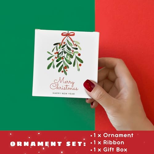 Funny Christmas Ornaments - Funny Gifts for Xmas - Christmas Keepsake for Women, Men, Friends, Coworkers - Ceramic Ornament