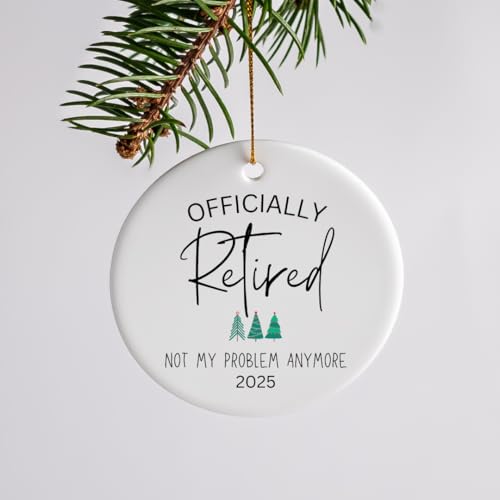 2025 First Year Married Christmas Ornament – The Year We Became Mr and Mrs – Wedding Gift Keepsake – 2.75” Ceramic Ornament with Gift Box – Made in USA