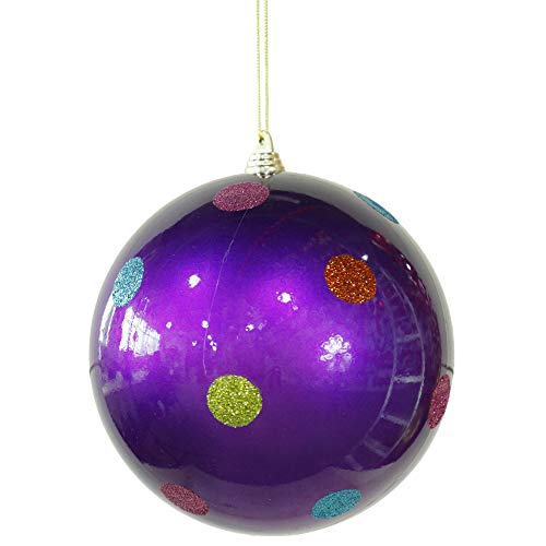 Vickerman M120206 Ball Ornament Polka Dot Ball Ornament
