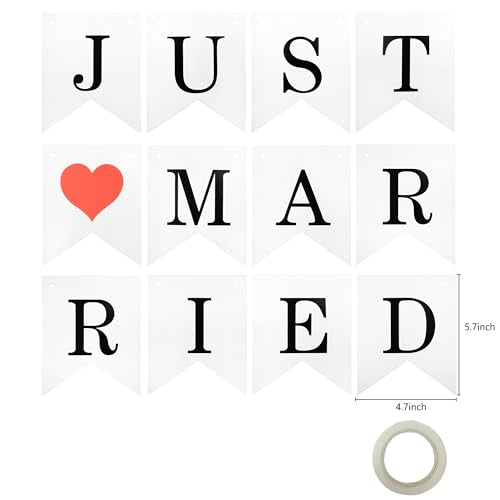 Mr and Mrs Signs Wedding Table Decorations, Wooden Freestanding Letters for Photo Props, Rustic Wedding Decoration, Anniversary Wedding Shower Gift (White + banner)