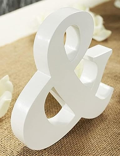 MR and MRS Sign for Wedding Table, Large Wooden Sweetheart Table Decoration for Reception, Freestanding Letters Centerpieces Decor for Ceremony, Anniversary, Valentine's Day, Bride and Groom (White)