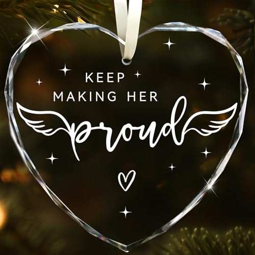 Memorial Gifts for Women, in Memory of Loved One Gifts, Bereavement Keepsake, Bereavement Gift Idea, Keep Making Her Proud, Anniversary of Passing, Memorial Ornament for Loss of Loved One Mom Grandma