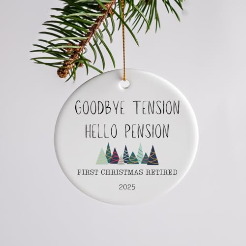 2025 First Year Married Christmas Ornament – The Year We Became Mr and Mrs – Wedding Gift Keepsake – 2.75” Ceramic Ornament with Gift Box – Made in USA