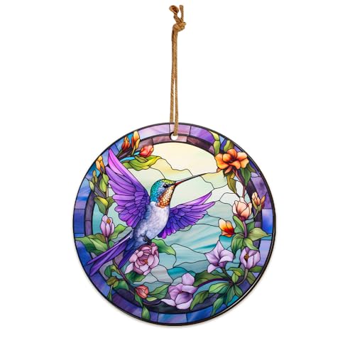 2D Flat All Over Printed, Hummingbird Ornaments, 2 Sides 3.5" Wood Ornament, Gift for Hummingbird Lover, Christmas Decorations (Ephg-51980001)