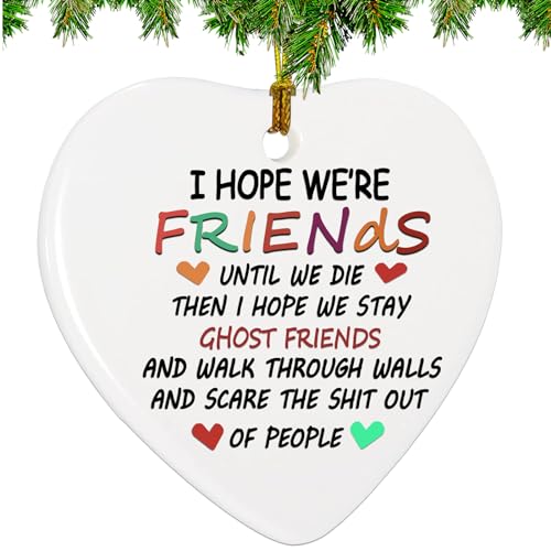 Friends Christmas Ornaments 2025, Friendship Gifts for Women Friends, Friends Ornament for Christmas Tree Decor, for Women, Sister Friendship Ornaments