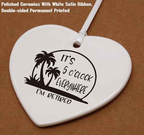 ZVMIS Heart Hanging Ornament - Multi-purpose, White, Casual Elegant - Goodbye, Retirement, Leaving Gifts for Coworkers, Boss, Leader, Teacher - Appreciate Heart Shaped Ornament with Gift Box