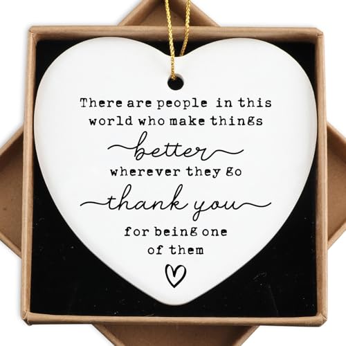 Thank You Gifts for Women Ornament Keepsake Sign Heart Plaque Appreciation Gifts for Coworker Retirement Farewell Going Away Gift Thank You Gift for Coworkers Boss Teacher Nurse Employee