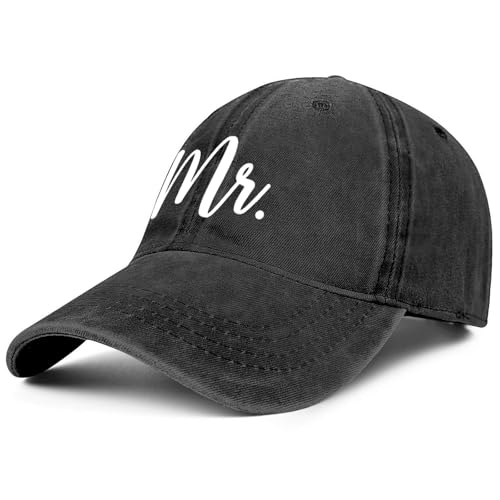 Mrs Bride Hat Bridal Shower Gifts Wedding Mr Couple Gift Cap Black