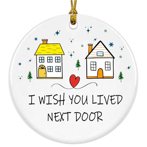 Neighbor Christmas Ornaments 2025, Chance Made Us Neighbors, Neighbor for Neighbors and Friends, Best Neighbor Gifts - Hello Neighbor