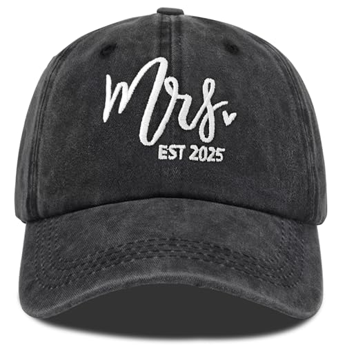 Mr and Mrs Hats for Wedding Gifts, Engagement Anniversary Honeymoon Gifts for Newlyweds Couples Baseball Cap