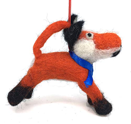 Fox Ornament - Wool Fox Hand Crafted Christmas Ornament