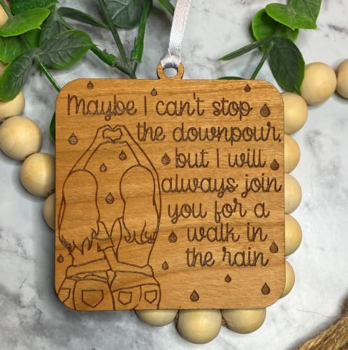 Friendship Ornament, Maybe I can't stop the downpour, christmas, Friends christmas ornament, Best Friends Ornament