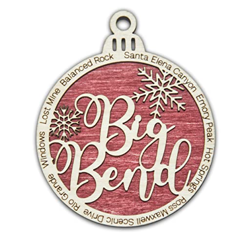Big Bend National Park Christmas Ornament | Big Bend Christmas Ornament | Big Bend Wooden Christmas Ornament