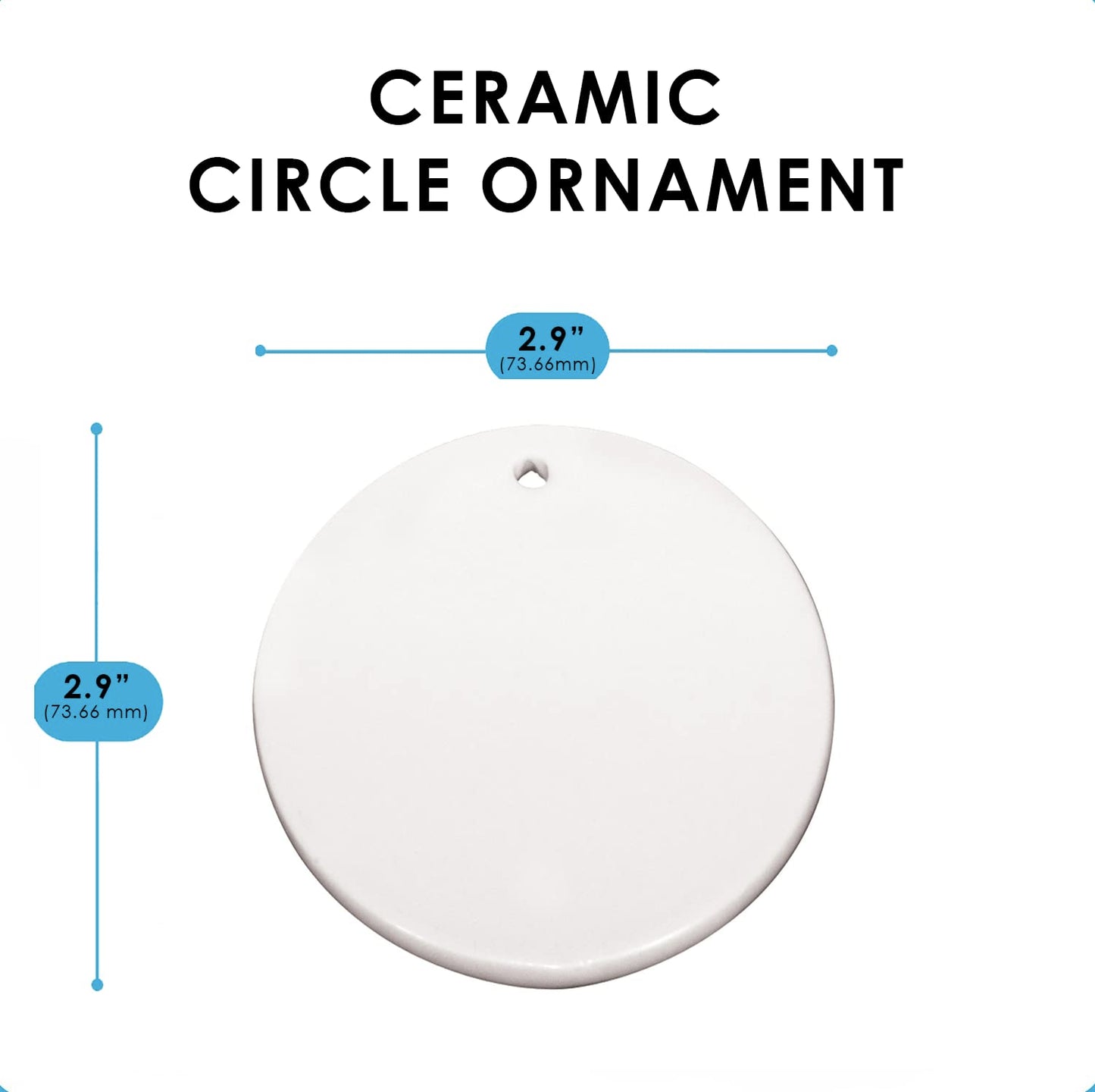 Jesus Loves Dogs Christmas Ceramic Ornament, Dog Hanging Ornament, for Dog Lover - Dog Ornament - Ornament Christmas Tree Decor - PTU - TXH