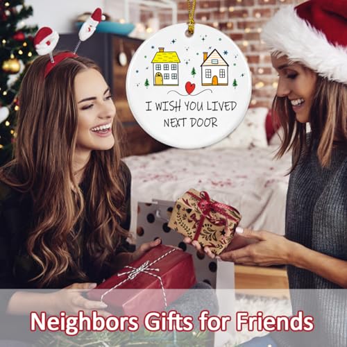 Neighbor Christmas Ornaments 2025, Chance Made Us Neighbors, Neighbor for Neighbors and Friends, Best Neighbor Gifts - Hello Neighbor