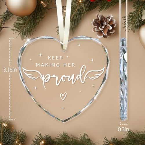 Memorial Gifts for Women, in Memory of Loved One Gifts, Bereavement Keepsake, Bereavement Gift Idea, Keep Making Her Proud, Anniversary of Passing, Memorial Ornament for Loss of Loved One Mom Grandma