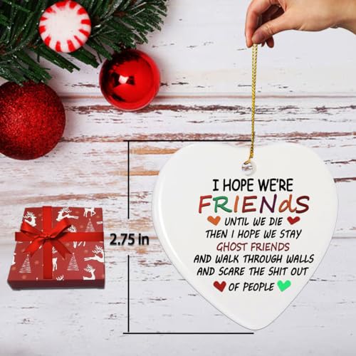 Friends Christmas Ornaments 2025, Friendship Gifts for Women Friends, Friends Ornament for Christmas Tree Decor, for Women, Sister Friendship Ornaments