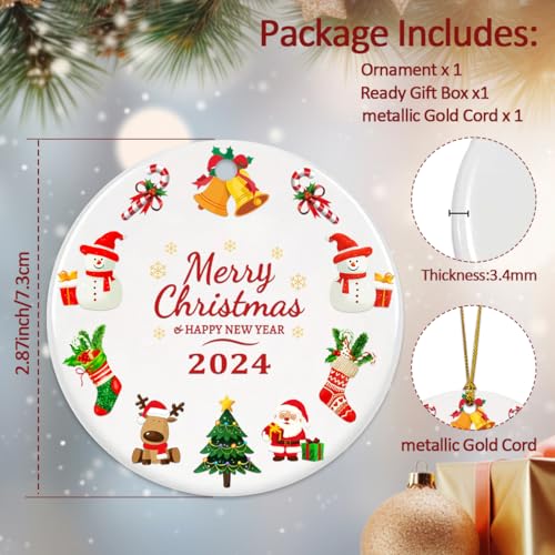 2024 Personalized Christmas Ornaments for Tree - Merry Exchange