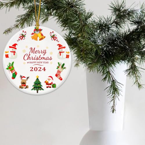 2024 Personalized Christmas Ornaments for Tree - Merry Exchange