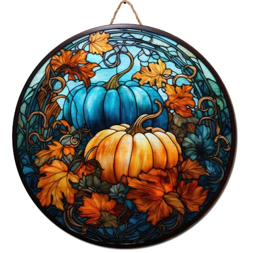 2D Flat All Over Printed, Pumpkin Wooden Sign, Fall Sign, Autumn Sign, Pumpkin Sign For Fall Decor, 8",12",18" Wood Sign, Autumn Decor, Fall Decorations (CSWS-EPHG-51951004)