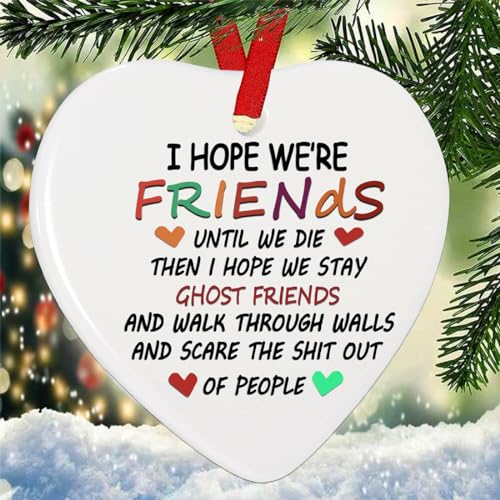 Friends Christmas Ornaments 2025, Friendship Gifts for Women Friends, Friends Ornament for Christmas Tree Decor, for Women, Sister Friendship Ornaments