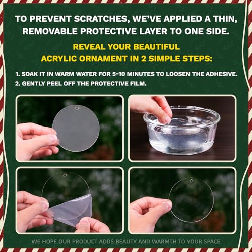 HEXMOZ Thank You Gifts for Women, Men - It Takes a Village Ornament - Teacher Ornament - Appreciation Gift for Teacher Coworker Daycare Provider Nanny Babysitter Coach - Acrylic Christmas Ornaments