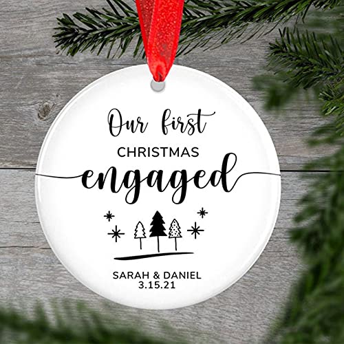 Mr & Mrs Christmas Ornament First Christmas Married Marriage Christmas Ornament Newlywed Gift Ceramic Ornament