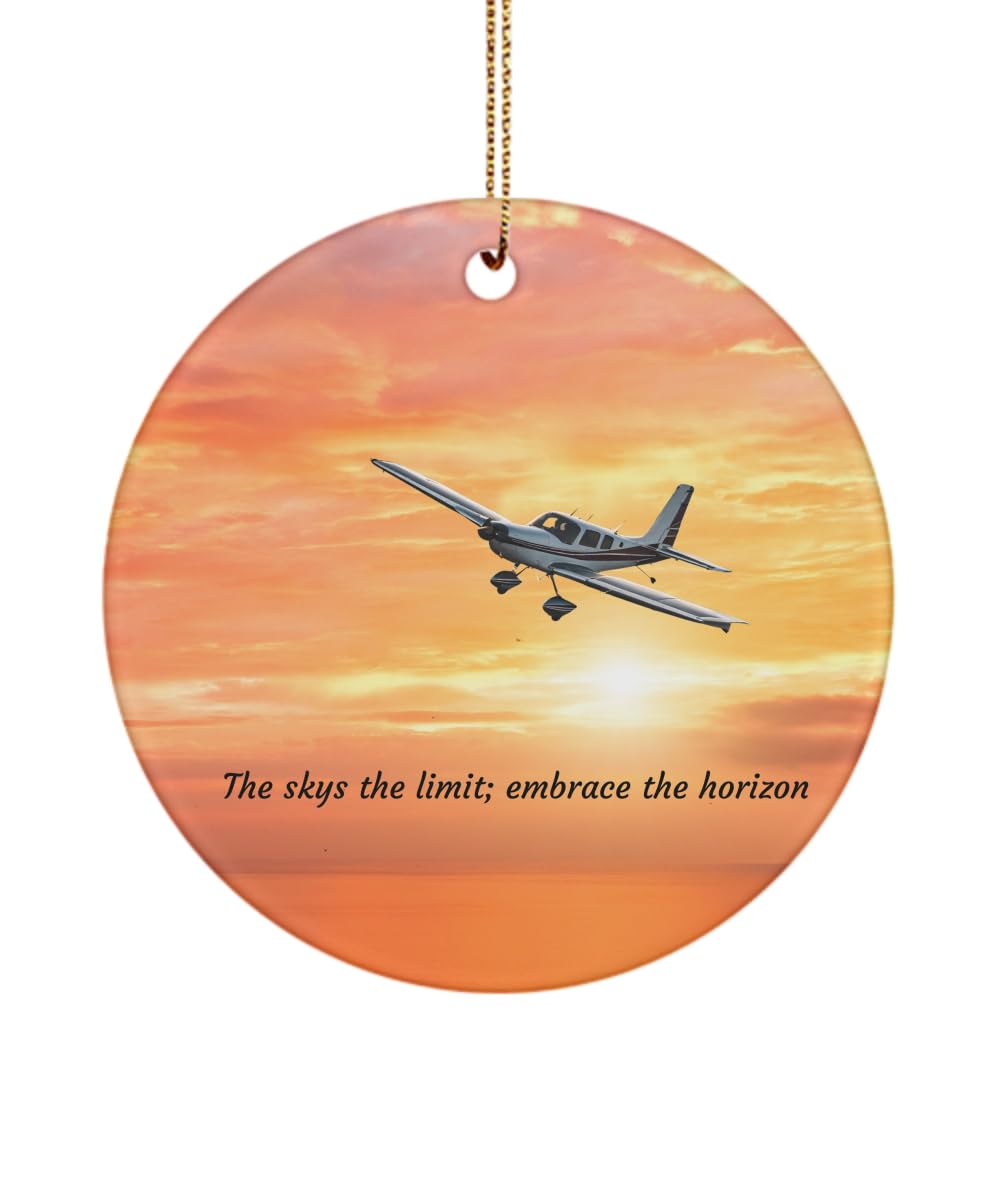 New Pilot Keepsake Ornament, Cessna Airplane Keepsake Ornament, Gift for Pilot, Airplane Ornament