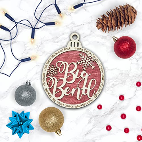 Big Bend National Park Christmas Ornament | Big Bend Christmas Ornament | Big Bend Wooden Christmas Ornament