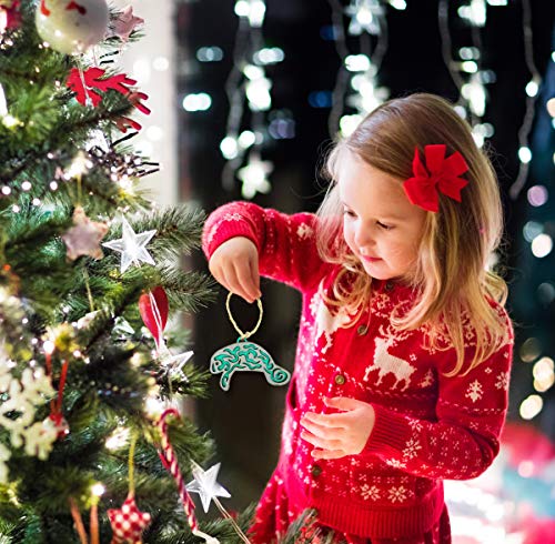 Manatee Ornament - Hand Crafted Wood Manatee Christmas Ornament