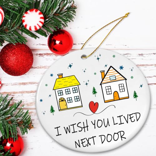 Neighbor Christmas Ornaments 2025, Chance Made Us Neighbors, Neighbor for Neighbors and Friends, Best Neighbor Gifts - Hello Neighbor