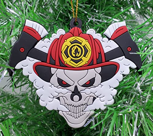 Firefighter Ornament - Fireman Skull 3" Christmas Ornament (F23)