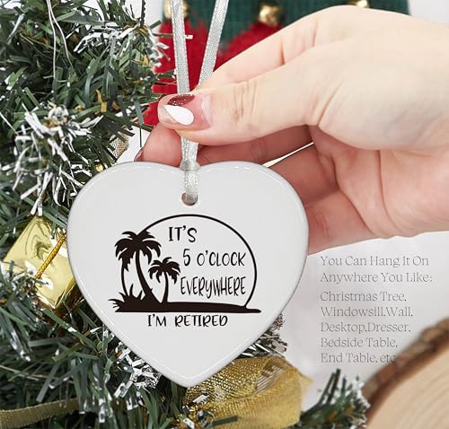 ZVMIS Heart Hanging Ornament - Multi-purpose, White, Casual Elegant - Goodbye, Retirement, Leaving Gifts for Coworkers, Boss, Leader, Teacher - Appreciate Heart Shaped Ornament with Gift Box