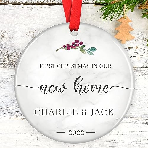 First Christmas Ornament in Our New Home, First Home Christmas Ornament, New House Ornament, Housewarming Christmas Ornament, Housewarming Gifts, Gift for Homeowners