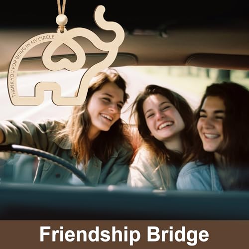 Set 3 pcs Best Friend Birthday Gifts for Women, Friendship Elephant Ornament with Story Card, Friendship Gifts for Women, Birthday Presents for Best Friends Sisters Special Bond Decor