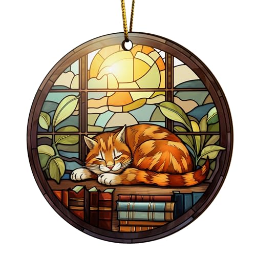 2D Flat All Over Printed, Book Ornaments, Bookshelf Christmas Ornaments, 2 Sides 3.5" Wood Ornament, Gift for Book Lover