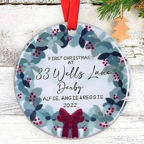 Our New House Ornament, Our First Home Christmas Tree Ornament House Warming Ornament First Home Ornament First Home Keepsake