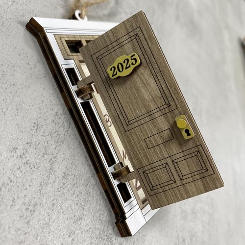 New Home Ornament 2025, New House 1st Christmas 5 Layers Ornament, Housewarming Gifts, Xmas Tree Hanging Newlywed Ornaments