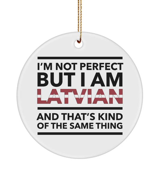 Latvian Gifts - Latvia Christmas Ornament - Xmas Ornament - Latvian Ornament - Latvian Flag Letters