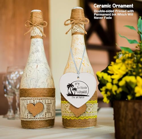 ZVMIS Heart Hanging Ornament - Multi-purpose, White, Casual Elegant - Goodbye, Retirement, Leaving Gifts for Coworkers, Boss, Leader, Teacher - Appreciate Heart Shaped Ornament with Gift Box