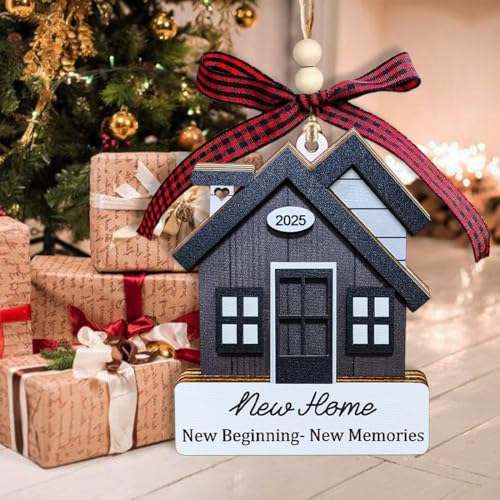House Warming Gifts New Home, Housewarming Gifts for Women, Couple, Homeowners, New House Gift Ideas - New Home Ornament 2025, First Christmas House Ornament
