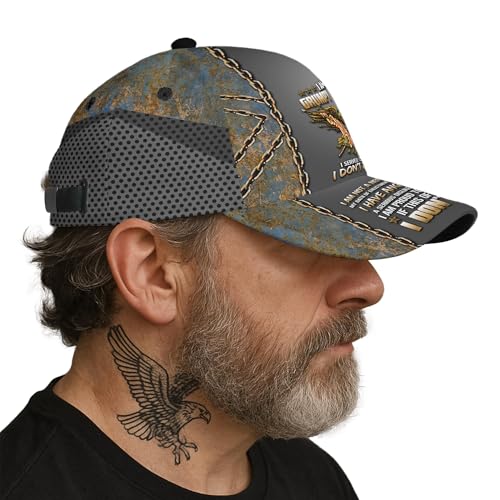 US Veteran Baseball Cap - Bald Eagle Printed Unisex Hat Gift for Veterans Day, Father's Day, Dad Birthday Gifts