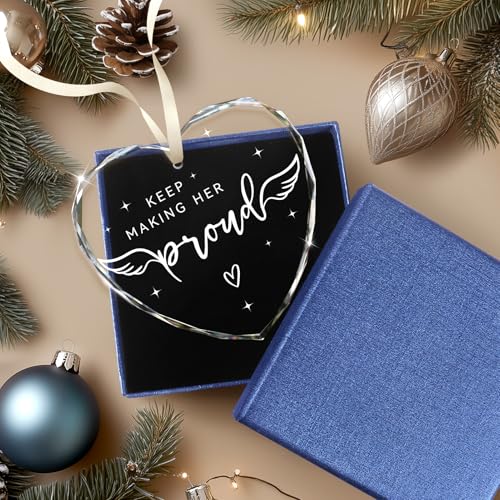 Memorial Gifts for Women, in Memory of Loved One Gifts, Bereavement Keepsake, Bereavement Gift Idea, Keep Making Her Proud, Anniversary of Passing, Memorial Ornament for Loss of Loved One Mom Grandma